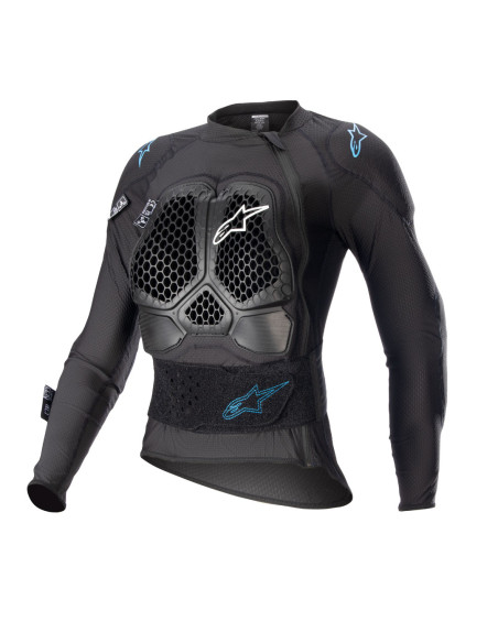 Gilet de protection Alpinestars femme Stella Bionic Action V2 - Noir Bleu Cyan
