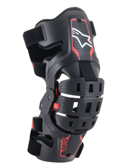 Paire de Genouillères Bionic enfant Alpinestars 5S - Noir Rouge