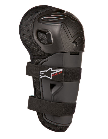 Genouillères enfant Alpinestars 2024 Bionic Action - Noir Rouge TU