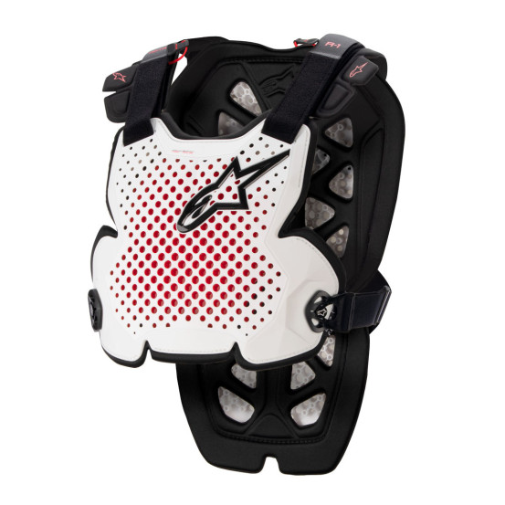 Pare pierre Alpinestars A-1 PRO - Blanc Noir Rouge