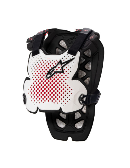 Pare pierre Alpinestars A-1 PRO - Blanc Noir Rouge