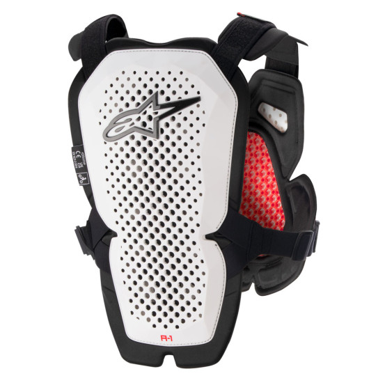 Pare pierre Alpinestars A-1 PRO - Blanc Noir Rouge