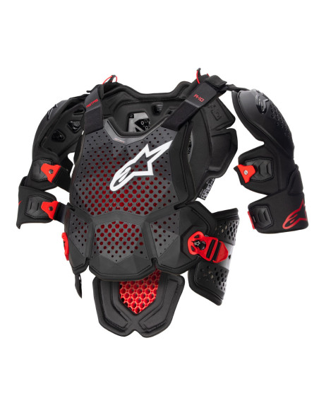 Pare pierre Alpinestars A-10 V2 - Noir Rouge