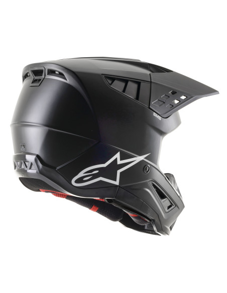 Casque cross Alpinestars S-M5 Solid - Noir Mat