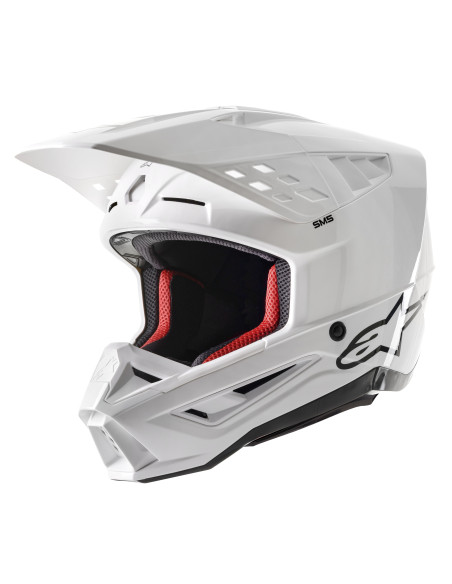 Casque cross Alpinestars S-M5 Solid - Blanc
