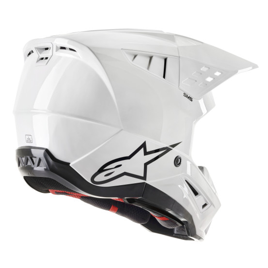 Casque cross Alpinestars S-M5 Solid - Blanc