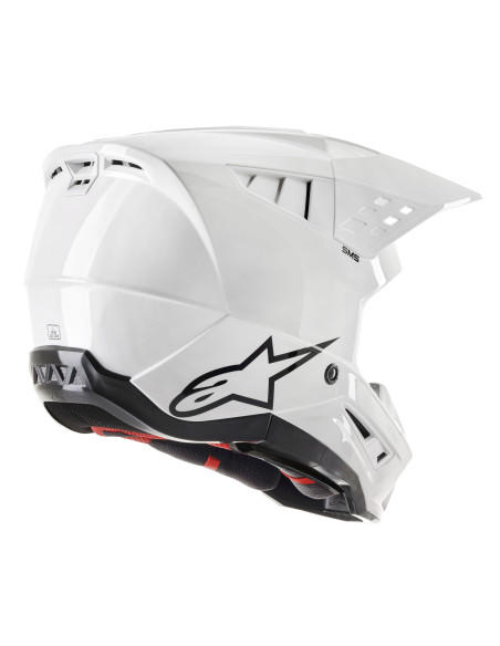 Casque cross Alpinestars S-M5 Solid - Blanc