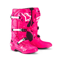 Bottes cross Alpinestars Tech 10 - Diva Rose Blanc