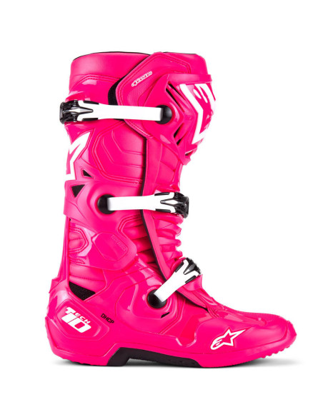 Bottes cross Alpinestars Tech 10 - Diva Rose Blanc