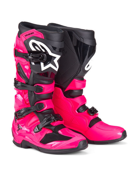 Bottes cross Alpinestars Tech 7 nouvelle génération - Diva Rose Noir