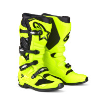 Bottes cross Alpinestars Tech 7 nouvelle génération - Jaune Fluo Noir