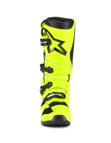 Bottes cross Alpinestars Tech 7 nouvelle génération - Jaune Fluo Noir