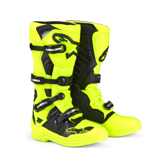 Bottes cross Alpinestars Tech 5 - Jaune Fluo Noir