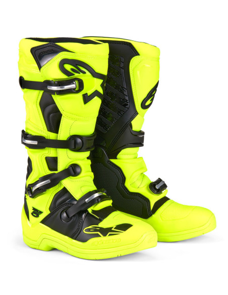 Bottes cross Alpinestars Tech 5 - Jaune Fluo Noir