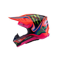Casque cross Alpinestars S-M10 DEEGAN - Orange Fluo Violet Rose Fluo 2