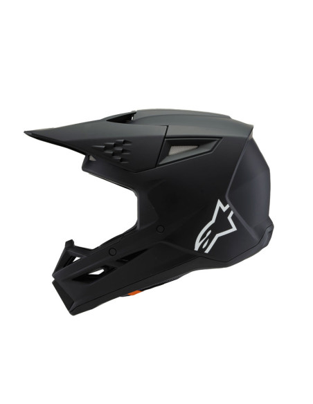 Casque cross enfant Alpinestars S-M3 Solid - Noir Mat