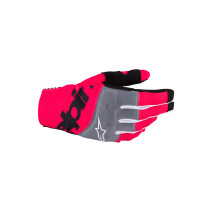 Gants cross Alpinestars Techstar - Noir Rose Fluo