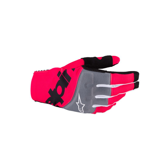 Gants cross Alpinestars Techstar - Noir Rose Fluo
