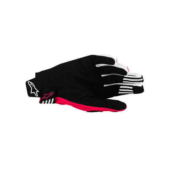 Gants cross Alpinestars Techstar - Noir Rose Fluo
