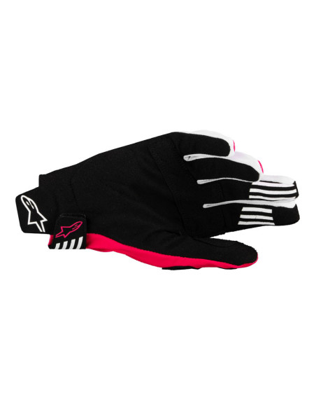 Gants cross Alpinestars Techstar - Noir Rose Fluo