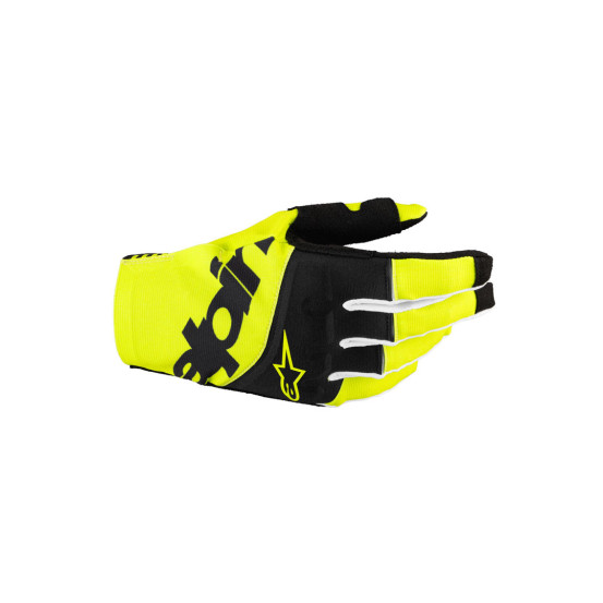 Gants cross Alpinestars Techstar - Noir Jaune Fluo