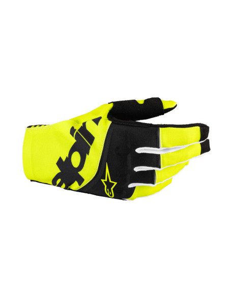 Gants cross Alpinestars Techstar - Noir Jaune Fluo
