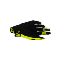 Gants cross Alpinestars Techstar - Noir Jaune Fluo 2