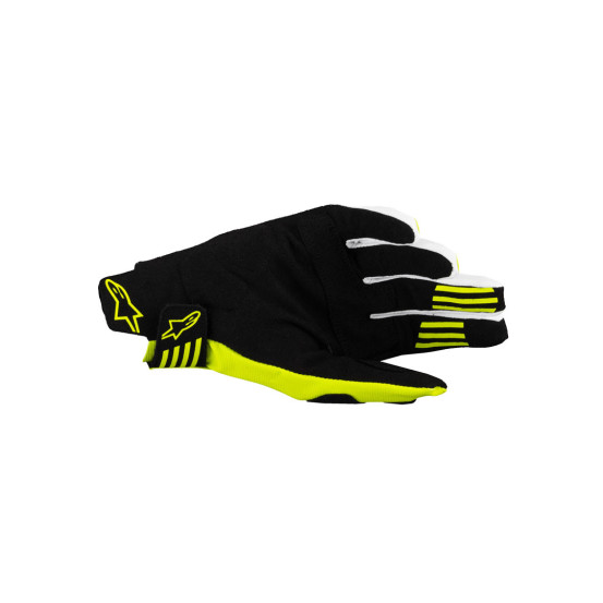 Gants cross Alpinestars Techstar - Noir Jaune Fluo