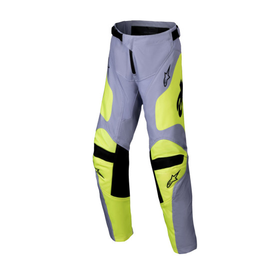 Pantalon cross enfant Alpinestars 2025 Racer Veil - Gris Jaune Fluo