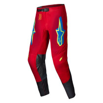 Pantalon cross Alpinestars 2025 Supertech Maker - Rouge Jaune Fluo