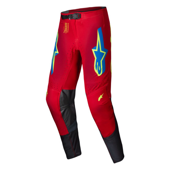 Pantalon cross Alpinestars 2025 Supertech Maker - Rouge Jaune Fluo