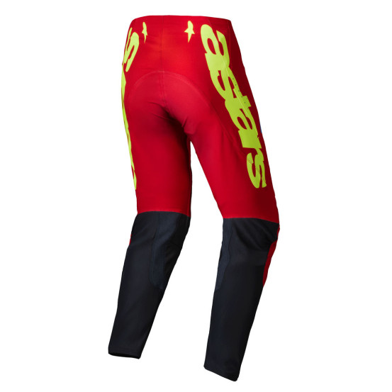 Pantalon cross Alpinestars 2025 Supertech Maker - Rouge Jaune Fluo