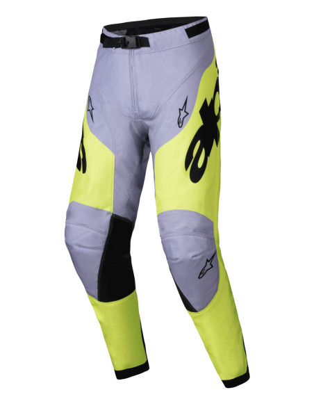 Pantalon cross Alpinestars 2025 Racer Veil - Gris Jaune Fluo