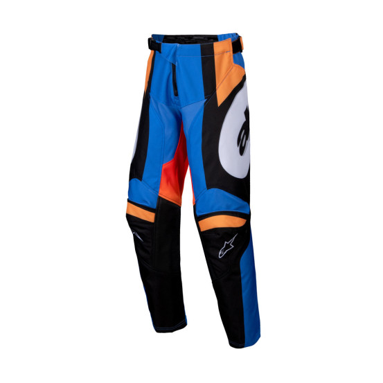 Pantalon cross enfant Alpinestars 2025 Racer Melt - Orange Bleu