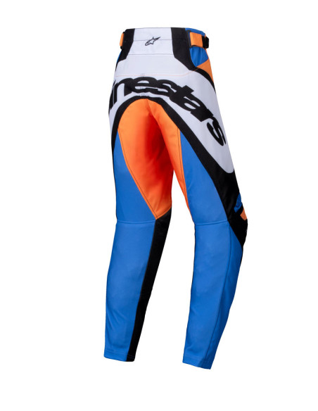 Pantalon cross enfant Alpinestars 2025 Racer Melt - Orange Bleu