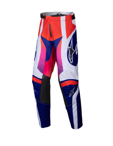 Pantalon cross enfant Alpinestars 2025 Racer Wurx - Multicolor Blanc