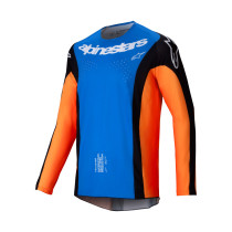 Maillot cross Alpinestars 2025 Techstar Melt - Orange Bleu