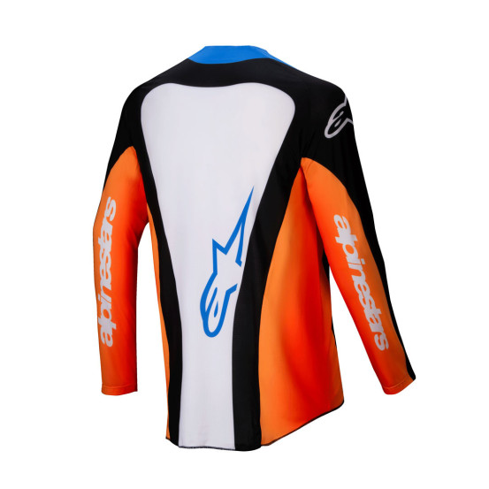 Maillot cross Alpinestars 2025 Techstar Melt - Orange Bleu