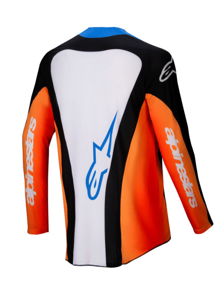 Maillot cross Alpinestars 2025 Techstar Melt - Orange Bleu