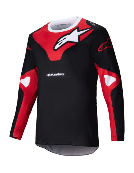 Maillot cross Alpinestars 2025 Racer Veil - Noir Rouge