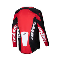 Maillot cross Alpinestars 2025 Racer Veil - Noir Rouge 2