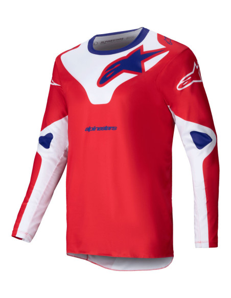 Maillot cross Alpinestars 2025 Racer Veil - Rouge Blanc