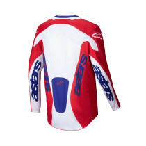 Maillot cross Alpinestars 2025 Racer Veil - Rouge Blanc 2
