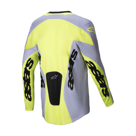 Maillot cross Alpinestars 2025 Racer Veil - Gris Jaune Fluo