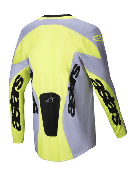 Maillot cross Alpinestars 2025 Racer Veil - Gris Jaune Fluo