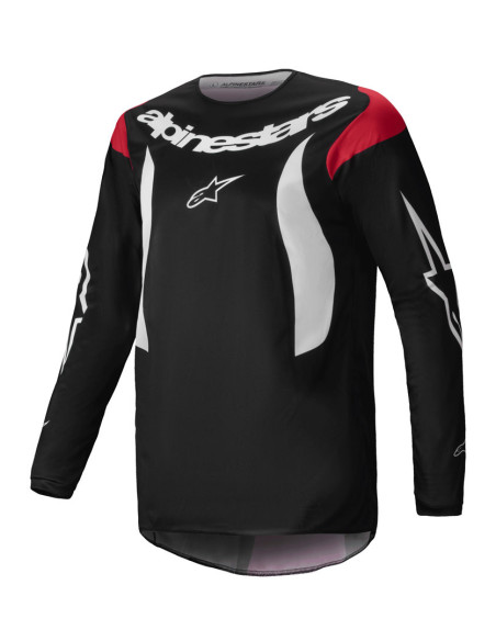 Maillot cross Alpinestars 2025 Fluid Haul - Noir Blanc