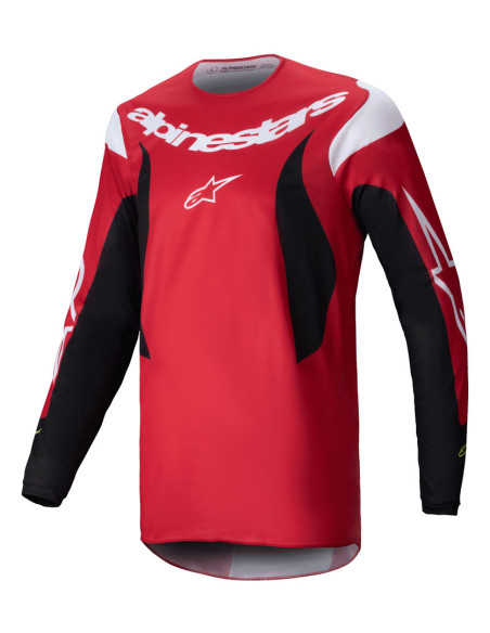 Maillot cross Alpinestars 2025 Fluid Haul - Rouge Noir