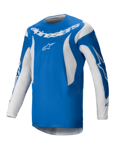 Maillot cross Alpinestars 2025 Fluid Haul - Bleu Blanc