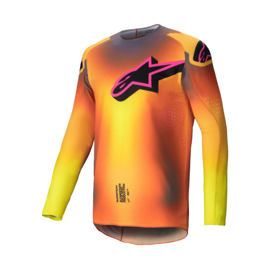 Maillot cross Alpinestars 2025 Supertech Lipan - Jaune Rose
