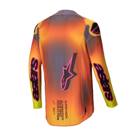 Maillot cross Alpinestars 2025 Supertech Lipan - Jaune Rose